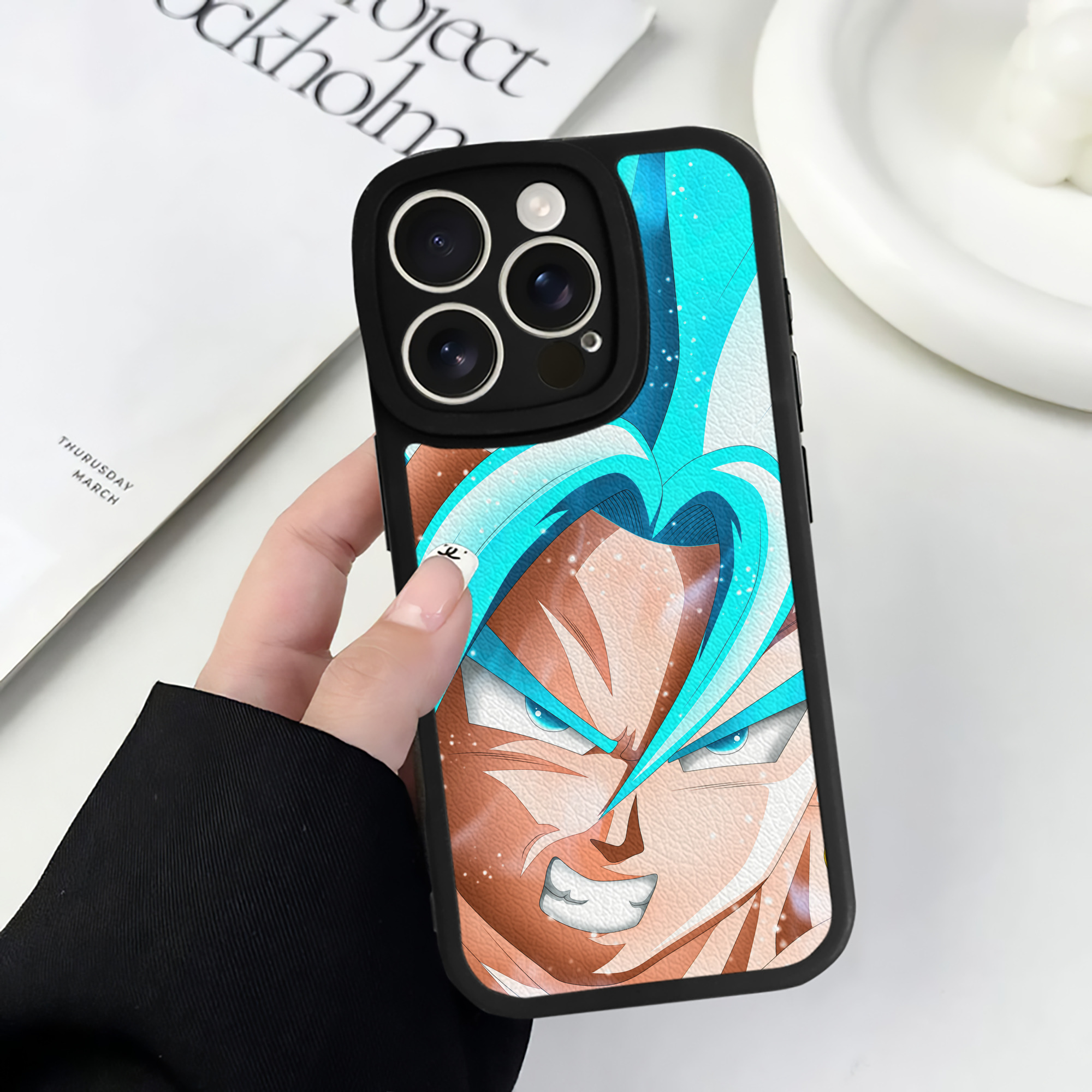（画像用） ドラゴンボール DRAGON BALL 【iPhone 16シリーズ対応】シリコンスマホケース（レザー調） 材質：シリコン